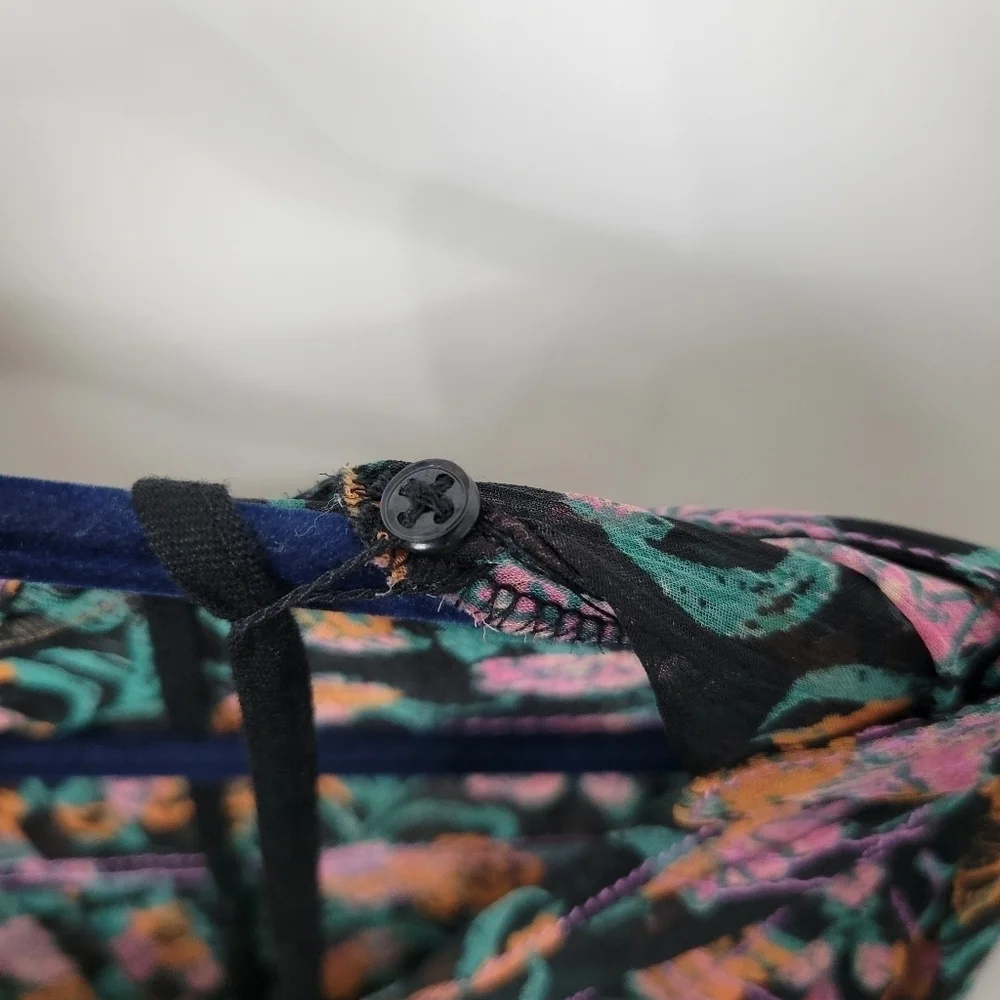 NWT Free People See It Through Floral Pleated Boho Maxi Dress Size Small - Picture 12 of 15